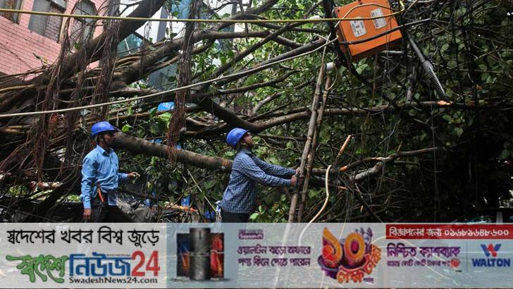 দিল্লিতে প্রচণ্ড ঘূর্ণিঝড়ে নিহত ২ 1 dilli tay procondo gurnijor