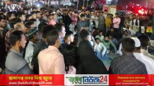 ঢাবিতে আ.লীগ নিষিদ্ধের দাবিতে গণঅবস্থানে বিপুল জনসমাগম