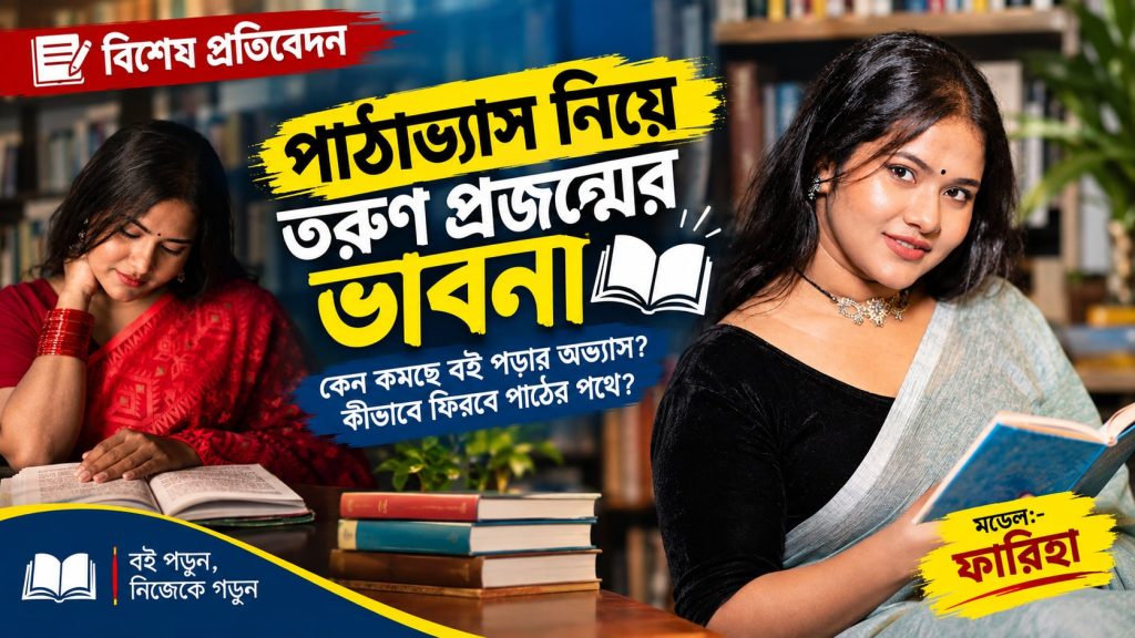 book reading বই পড়া swadeshnews24 rj saimur